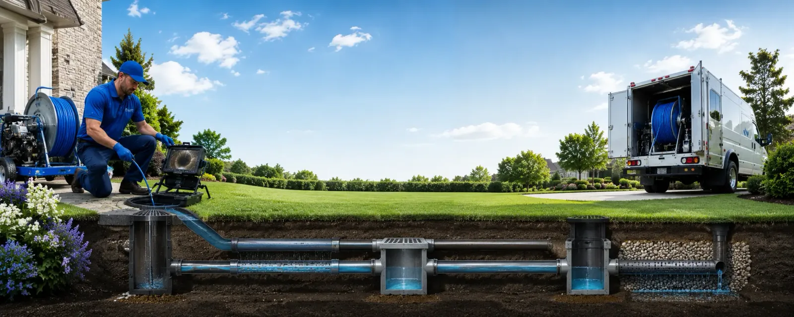 Outdoor drain cleaning information for Asbury, MO